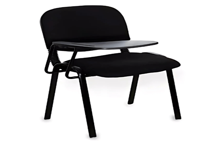 Chair With Writing Pad-Black