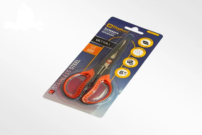Elephant Scissors Orange Fancy  
